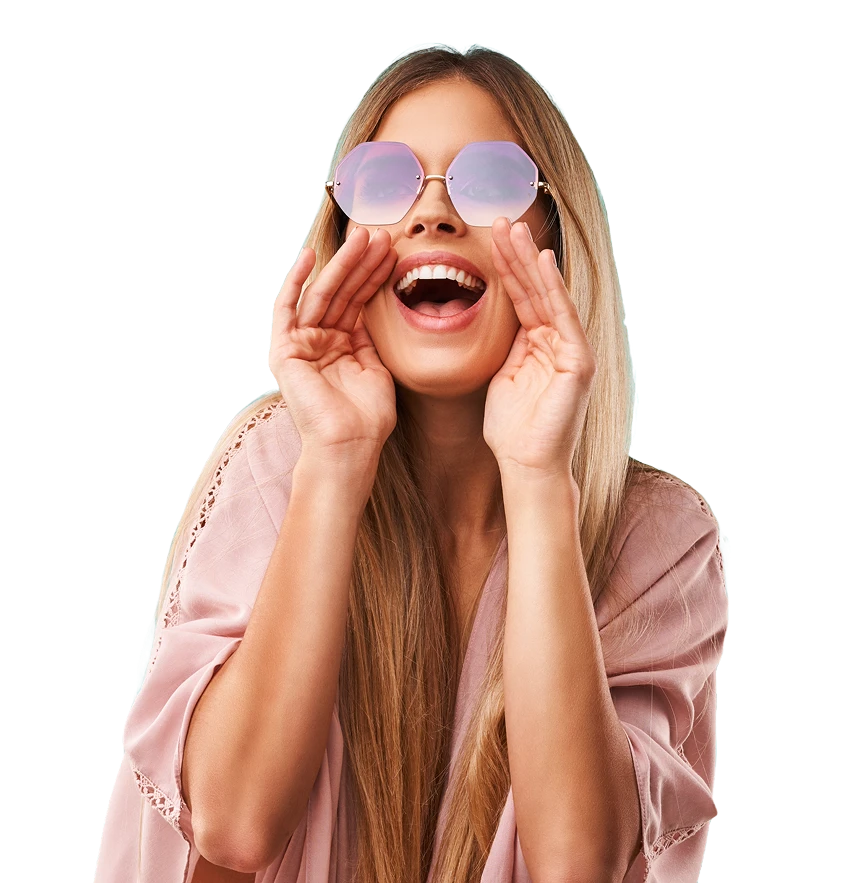 Woman excited about making money online
